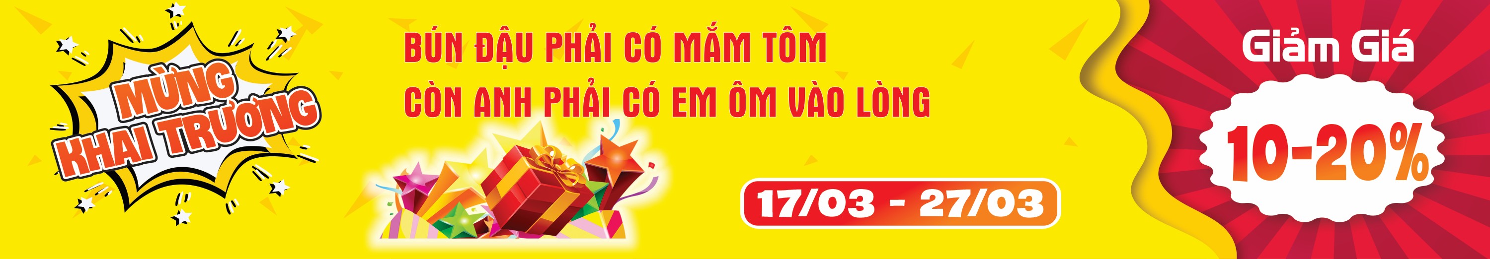 Banner Khai Trương